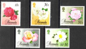 Bermuda Sc# 561-565 MNH 1989 Roses