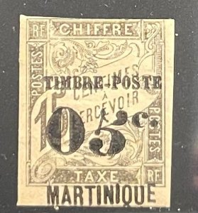 Martinique, 1891, SC 23b, Hinged, VF