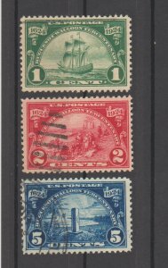 614-616 Set Huguenot Walloon Tercentenary Used