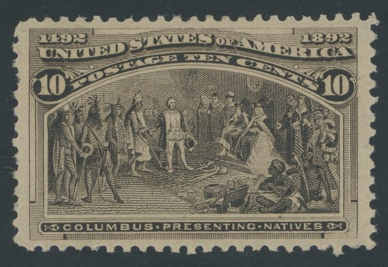USA 237 - 10 cent Columbian Exposition - F/VF Mint hinged OG
