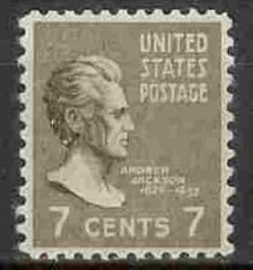 812 Andrew Jackson F-VF MNH single stamp