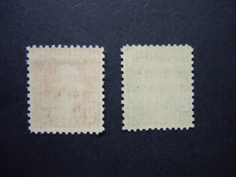 #647 & 648 2c & 5c Hawaii Overprints MNH OG VF CV $30 #2a Includes New Mounts