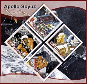 Stamps. Space. Apollo Soyuz 2015  year 1+1 sheets perforated