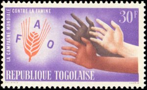Togo #444-447, Complete Set(4), 1963, Never Hinged