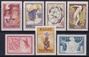 Greece 1953 Sc 549-55 set MLH*