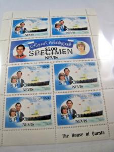 NEVIS  -  SCOTT # 139-140  -  SPECIMEN  - MNH