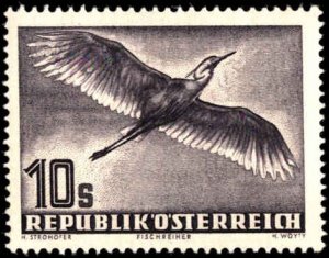 Austria #C59, Incomplete Set, 1953, Birds, Hinged