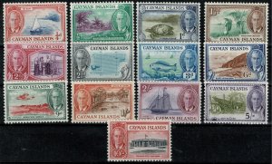 CAYMAN Is KGVI 1950 COMPLETE SET of 13 UNUSED (MH) SG135-SG47 P.11.5x11 SUPERB