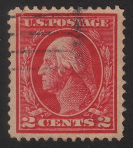 1917 US, 2c, Washington, Used, Well centered, Fault upper left, Sc 406