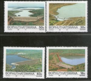 Bophuthatswana 1989 Dams Irrigation River Architecture Lake Sc 216-19 MNH # 148