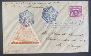 1935 Netherlands RV 2 Rocket Flight Mail Cover To The Hague