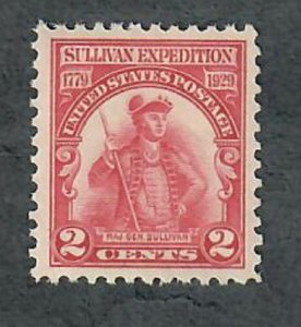 657 Sullivan Expedition Mint Hinged single