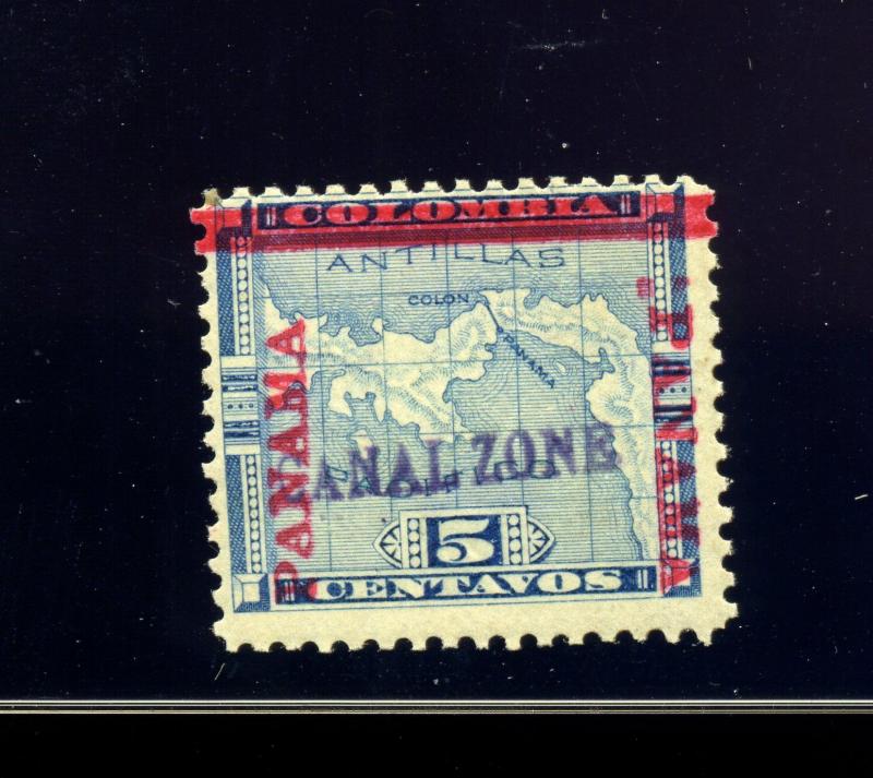 Canal Zone Scott #2 Var w/Colon Between Bar and R PANAMA Mint Stamp w/APS Cert