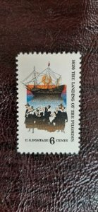 US Scott # 1420; 6c Pilgrim's Landing from 1970; MNH, og, VF centering