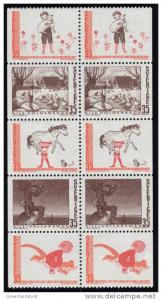 Sweden # 841a (837-841) 1969 Fairy Tales Booklet Pane MNH