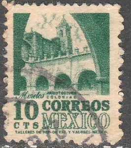 MEXICO 858, 10¢ 1950 Definitive wmk 279 Used. VF. (196)