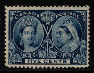 CANADA SG127 1897 5c SLATE-BLUE MTD MINT