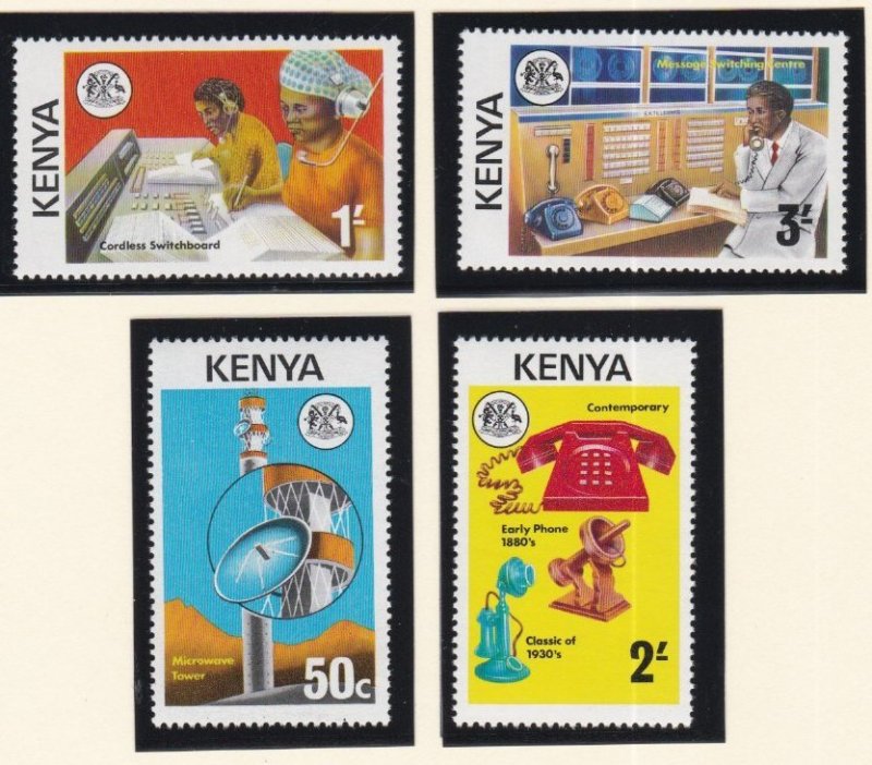 Kenya # 56-59. 59a, Telecommunications Development  Mint NH, 1/2 Cat.