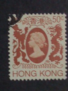 ​HONG KONG-1982- SC#388-403 QUEEN ELIZABETH II POSTAGE STAMPS SET USED VF