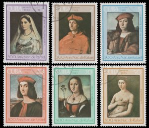 LATIN AMERICA STAMP 1983. SCOTT # 2607 - 12. USED. TOPIC: ART - COMMEMORATIVE