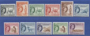 SOMALILAND PROTECTORATE Scott 128-39, SG 137-48, Scott cv $139, Mint VLH