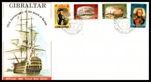 Gibraltar 394-397 U/A FDC