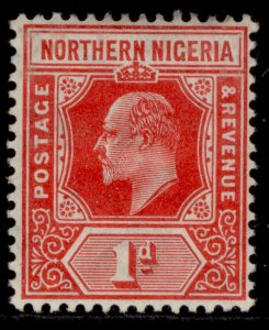 NORTHERN NIGERIA EDVII SG29, 1d carmine, M MINT.