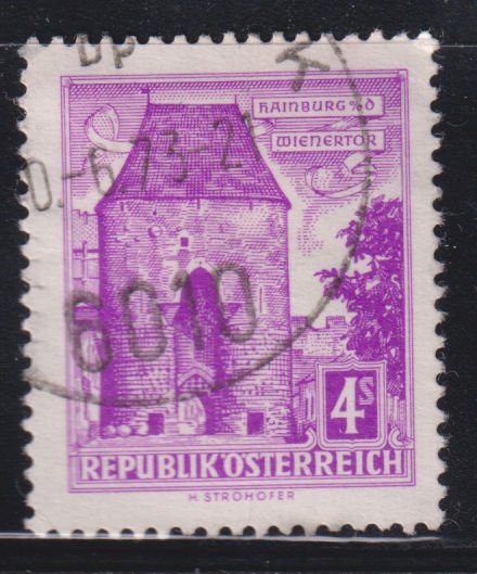 Austria 627 Vienna Gate, Hainburg 1960