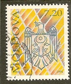 Moldova  Scott   128C    Arms     Used