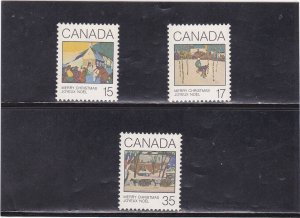 CANADA  SET CRISTMAS   # 870 - # 872      MNH (**)