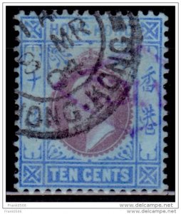 Hong Kong 1904-11, King Edward VII, 10c, Scott# 94, used