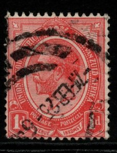 SOUTH AFRICA SG4 1913 1d ROSE-RED USED