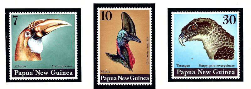 Papua New Guinea 399-401 MNH 1974 Birds