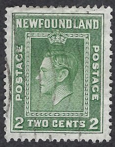 Newfoundland #254 2¢ King George VI (1941). Perf. 12.5.