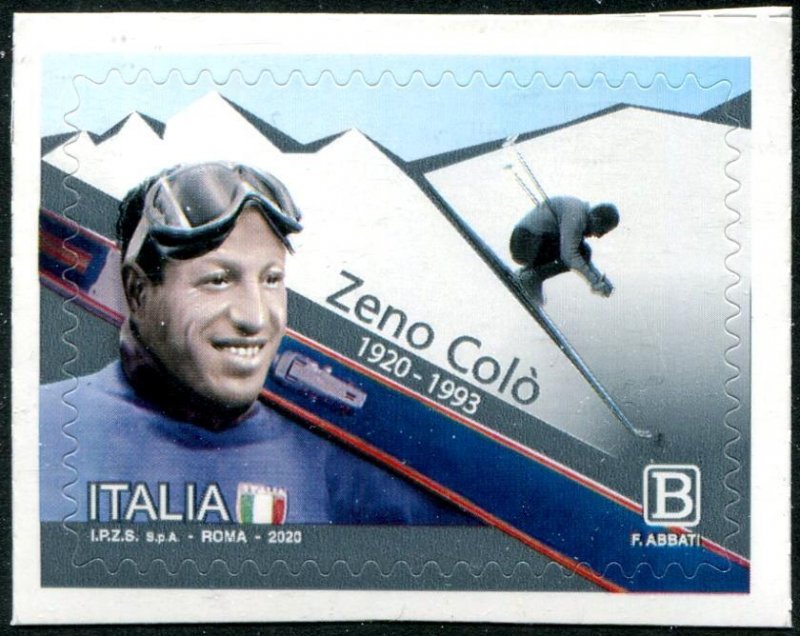 2020 Italy Zeno Colo - Skier  (Scott 3649) MNH