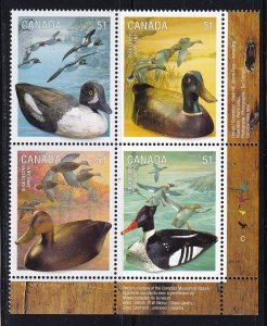 Canada 2006,   Duck Decoys MNH PB LR # 2166a