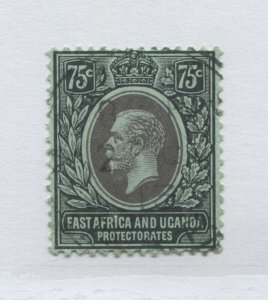 East Africa and Uganda KGV 1912 75 cents used