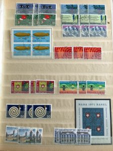 SWITZERLAND 1960s/70s Blocks Pro Patria Used Collection(Appx 350 Stamps)GM805