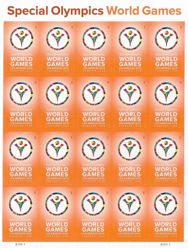 US   4986  MNH     SPECIAL OLYMPICS SHEETS