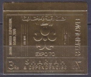 1970 Sharjah 611b gold EXPO - 70 10,00 €