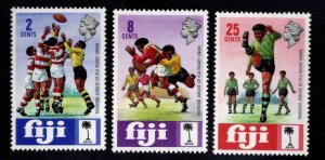 FIJI Scott 330-332 MNH** Rugby stamp set