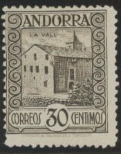 Andorra Spanish 19 * mint HR (2208 445)