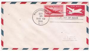 SCOTT# UC14 AND C32 FDC ON SAME COVER