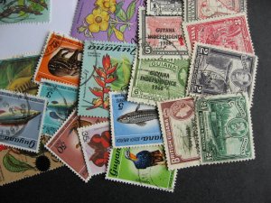 Guyana older collection 50 different U mixed cond. A few British Guiana are here