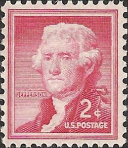 # 1033 MINT NEVER HINGED THOMAS JEFFERSON