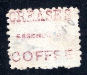 New Zealand #68 Advertising, SG 197a, Crease Coffee Used,  F/VF  ...  4331195