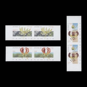 Namibia 2017 (Variety) Lilies imperforate pairs ––