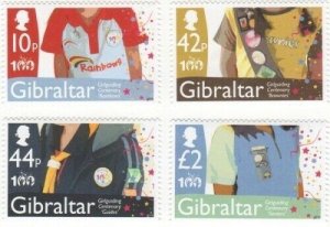 Gibraltar 2010 - Girl Guides - Scott #1247-50 - Set of 4 stamps - MNH 