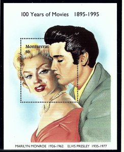 Montserrat 861 MNH 1995 Marilyn Monroe and Elvis Presley               (KA)