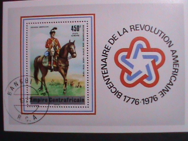 CENTRAL AFRICA-1976-BICENTENARY OF AMERICAN REVOLUTION CTO S/S-VERY FINE